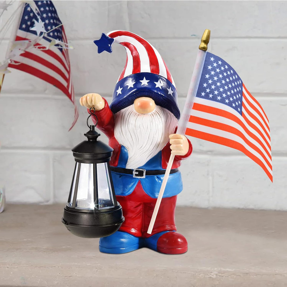 Nacome Solar Gnomes Statues for Garden Decor: Outdoor Sculptures for Clearance Lights for Outside