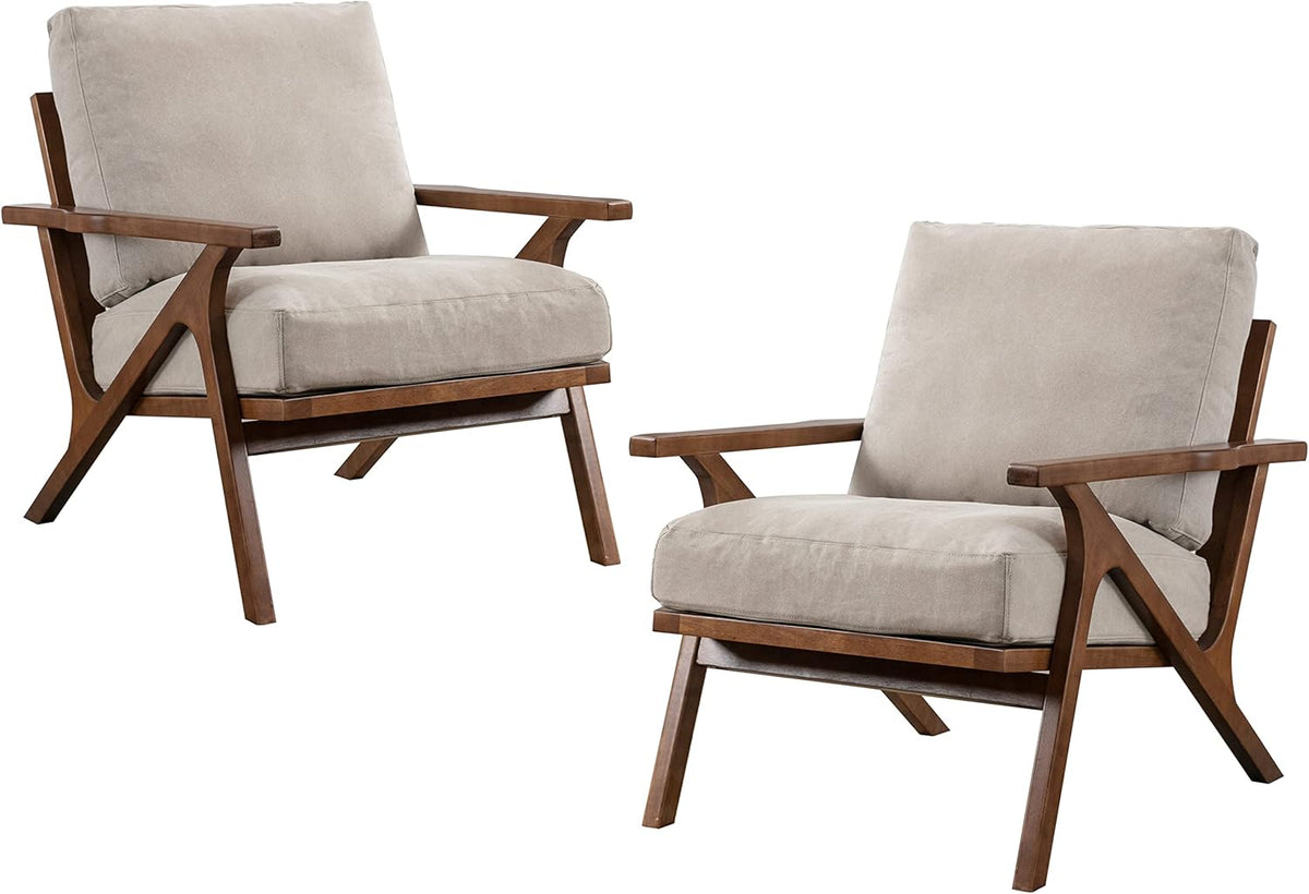 chairus Mid Century Accent Armchairs Modern Upholstered Lounge Chair Compfy Leisure Arm Chair for