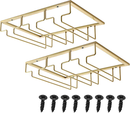 eywlwaar Gold Wine Glass Rack Stemware Holder Wine Glass Holder Wine Glass Hanger 11.8 Inch Long 3