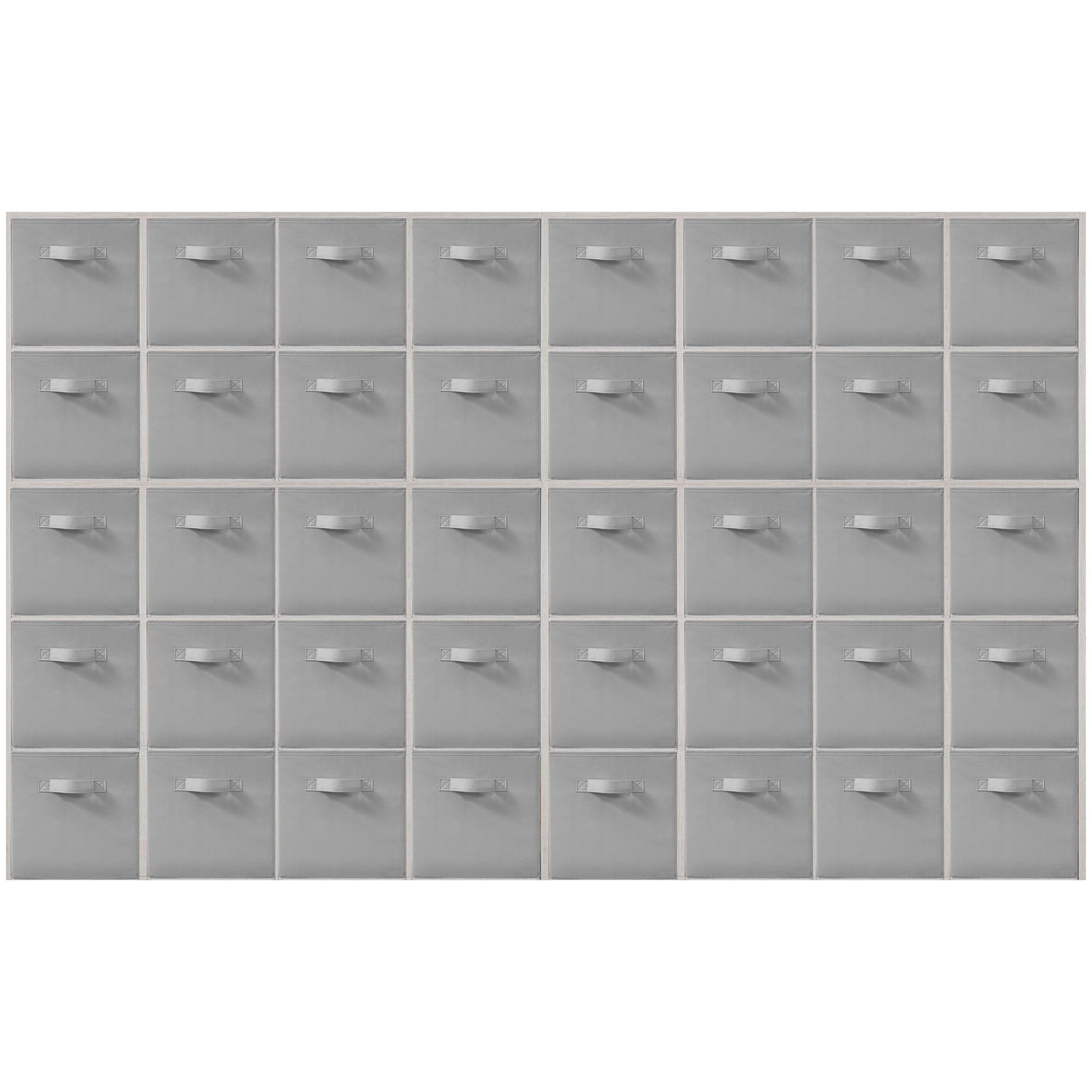 STORAGEIDEAS Storage Bins, 11 Inch Fabric Storage Cubes, Collapsible Cube Storage Box, Fabric