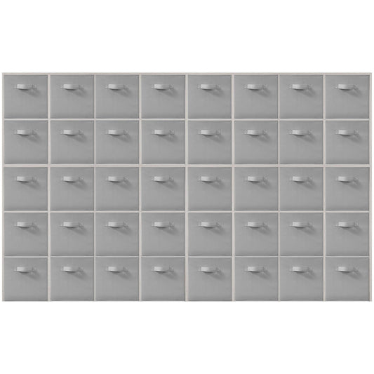 STORAGEIDEAS Storage Bins, 11 Inch Fabric Storage Cubes, Collapsible Cube Storage Box, Fabric