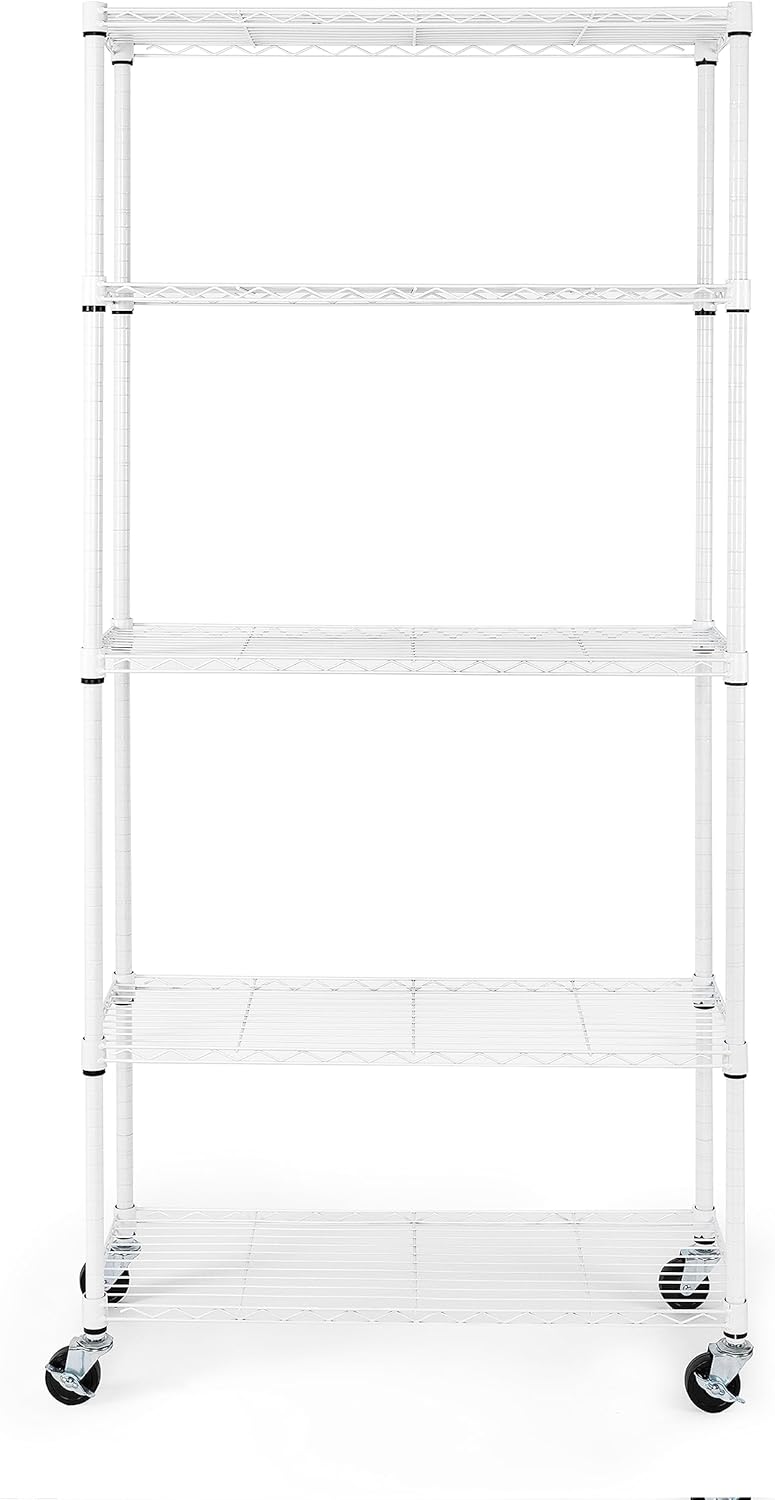 Seville Classics UltraDurable Heavy Duty NSF Solid Steel Wire Rack Storage Unit, Organizer for