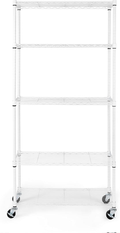 Seville Classics UltraDurable Heavy Duty NSF Solid Steel Wire Rack Storage Unit, Organizer for
