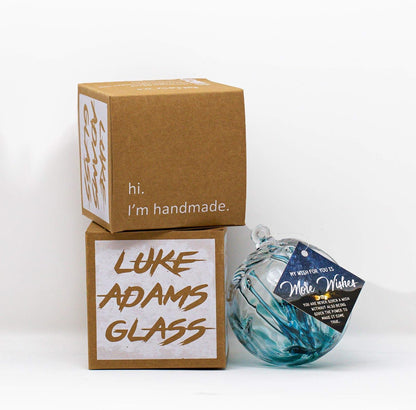 Luke Adams Handmade Glass Gazing Balls for Garden on Clearance – Hand Blown Glass Gazing Ball for