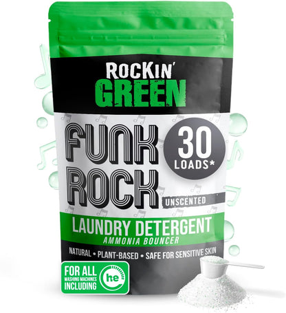 Rockin' Green Laundry Detergent, Plant based, All Natural Laundry Detergent Powder, Vegan and