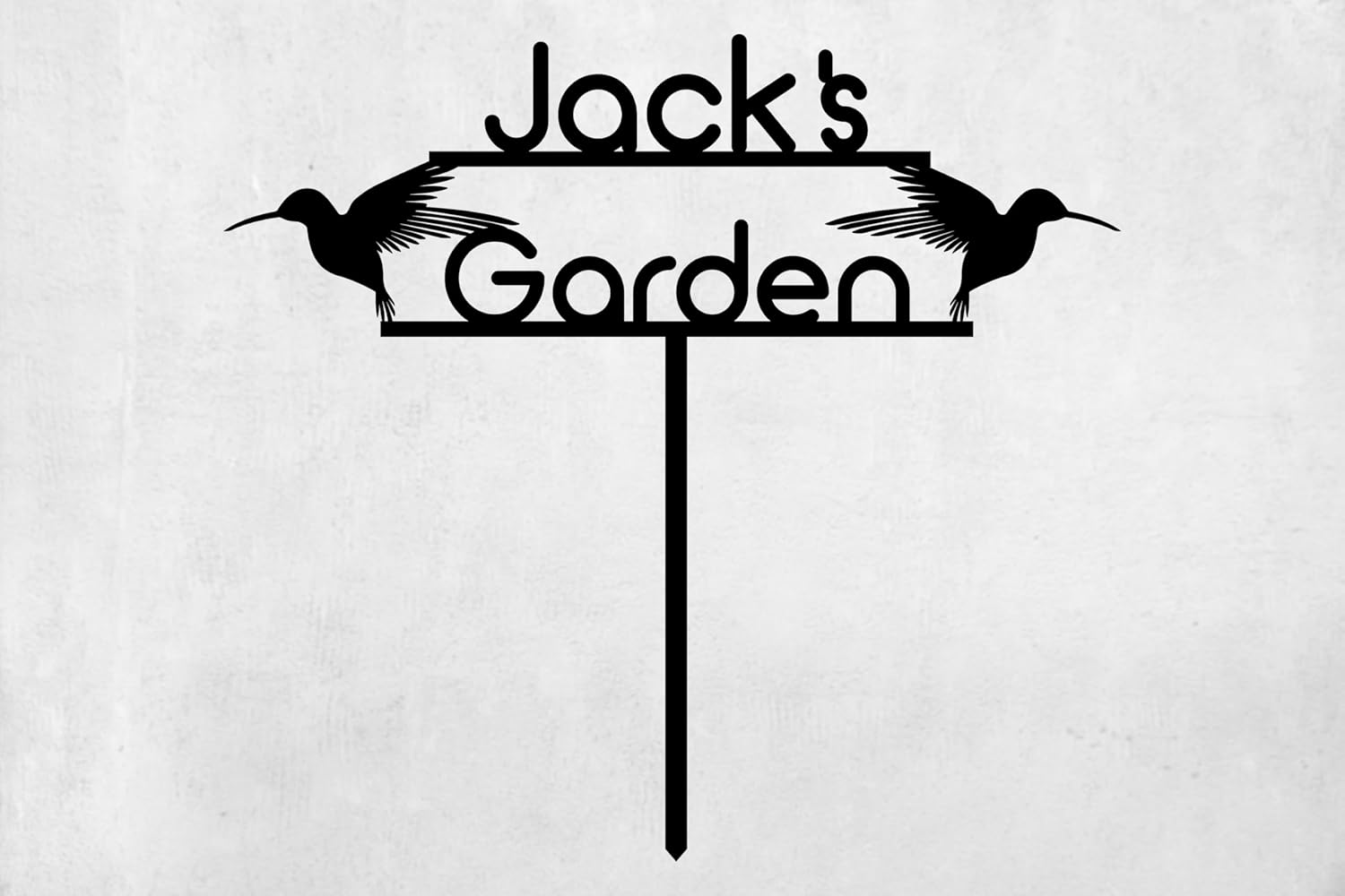 Personalized Metal Garden Sign with Stake, Custom Garden Decor for Outdoor, Custom Family Name
