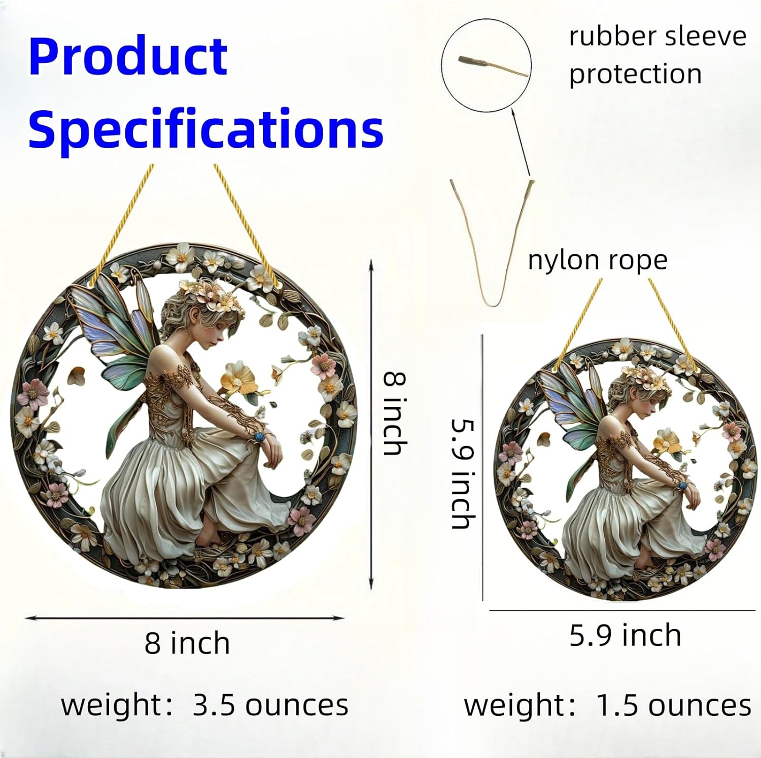 Flower Fairy Garden Decorations Angel Wing Christmas Halloween Deco Statue Art Elf Sculpture