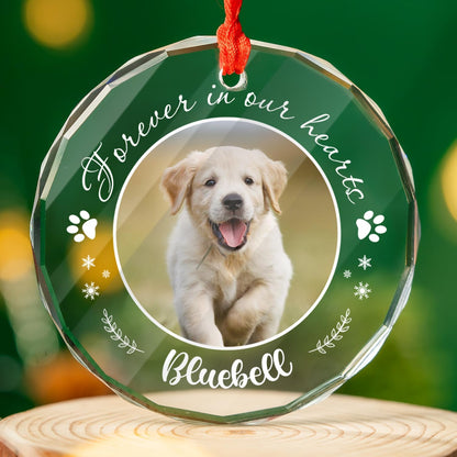 Personalized Pet Photo Ornaments, Dog Cat Custom Crystal Ornaments with Pictures for Pet Owner