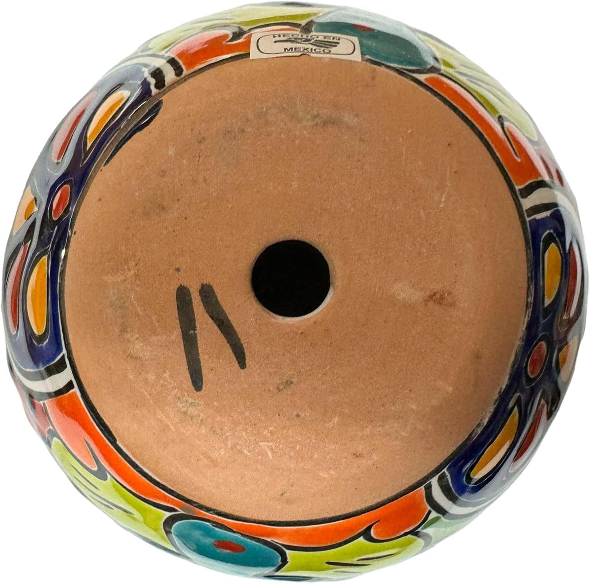 Talavera Michoacana Planter Pot Multicolor Folk Art Mexican Pottery Hand Painted Outdoor Indoor