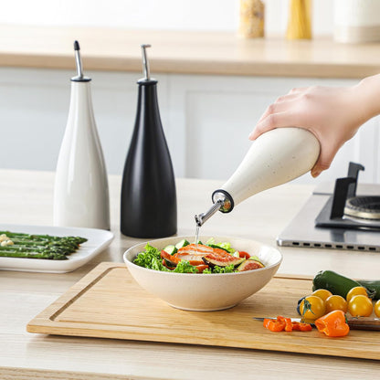 vancasso 16 Oz Ceramic Olive Oil Dispenser Bottle, Bottle Dispenser with Spout and Funnel for