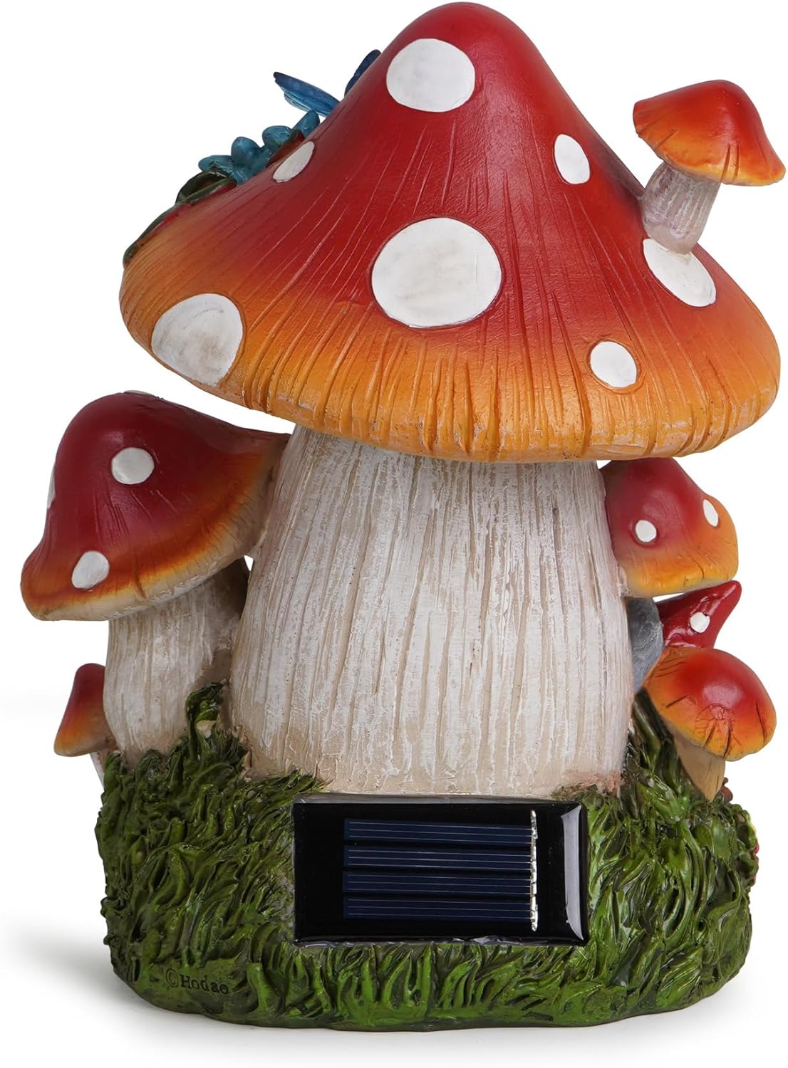 Hodao Spring Garden Mushroom Gnomes Decorations Mushroom House Ornaments Decor for Porch, Garden
