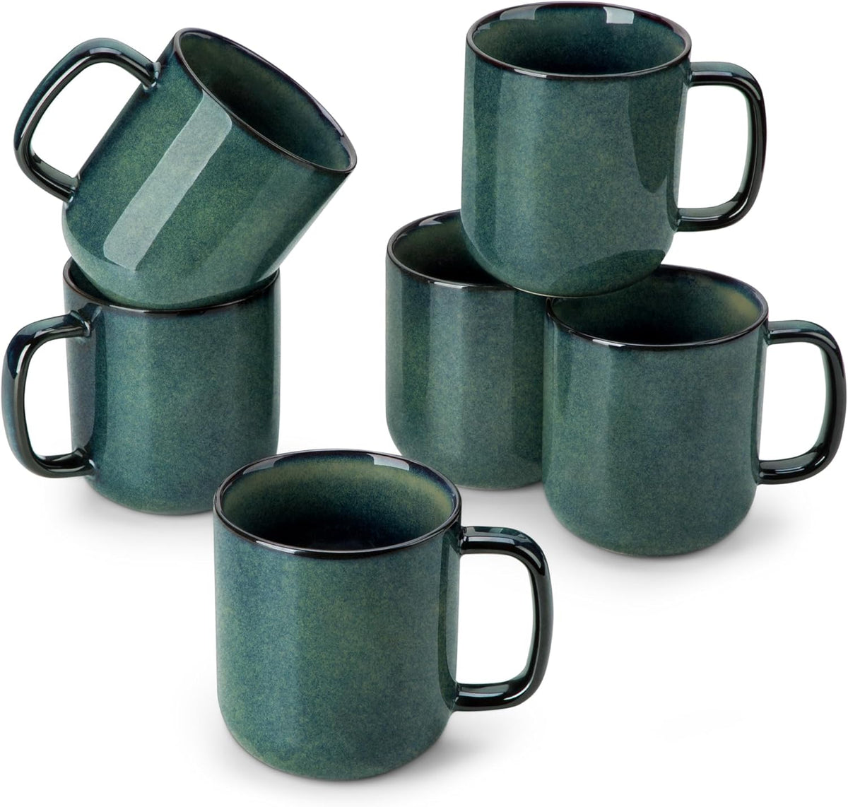 vancasso STARRY Coffee Mugs Set, 16 oz Ceramic Coffee Cups for Americano Hot Tea Iced Coffee Cold