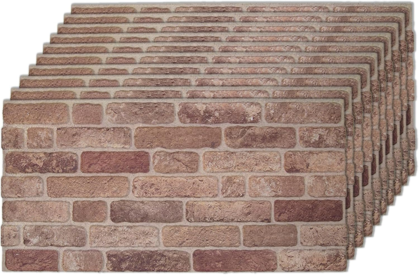 IZODEKOR 3D Wall Panels Brick Effect - Cladding, Stone Look, Styrofoam Facing for Living Room