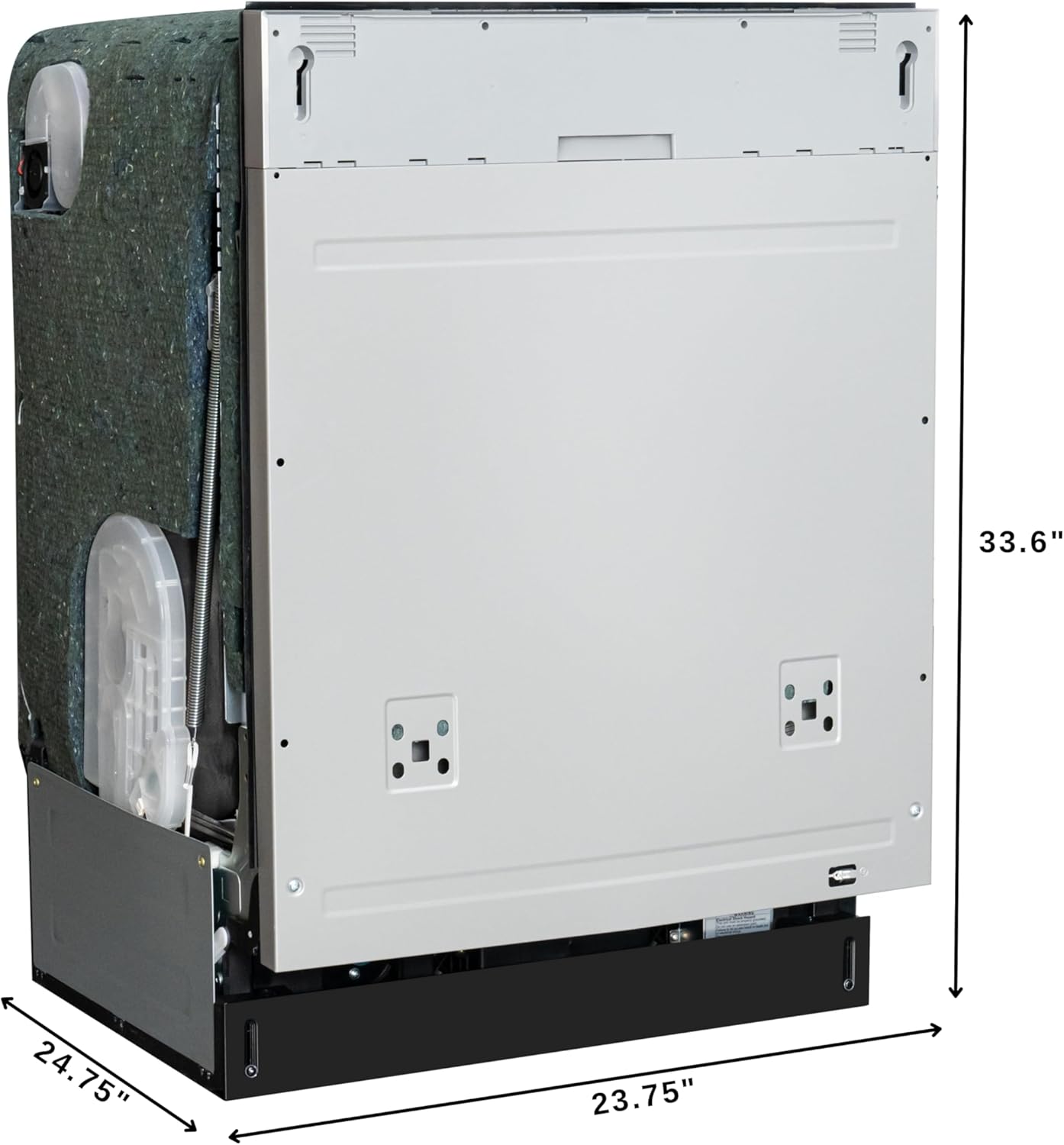 KoolMore KM-DW2445-PR 24 in. Panel Ready 14 Place Settings 45 DB Dishwasher in Stainless-Steel, UL