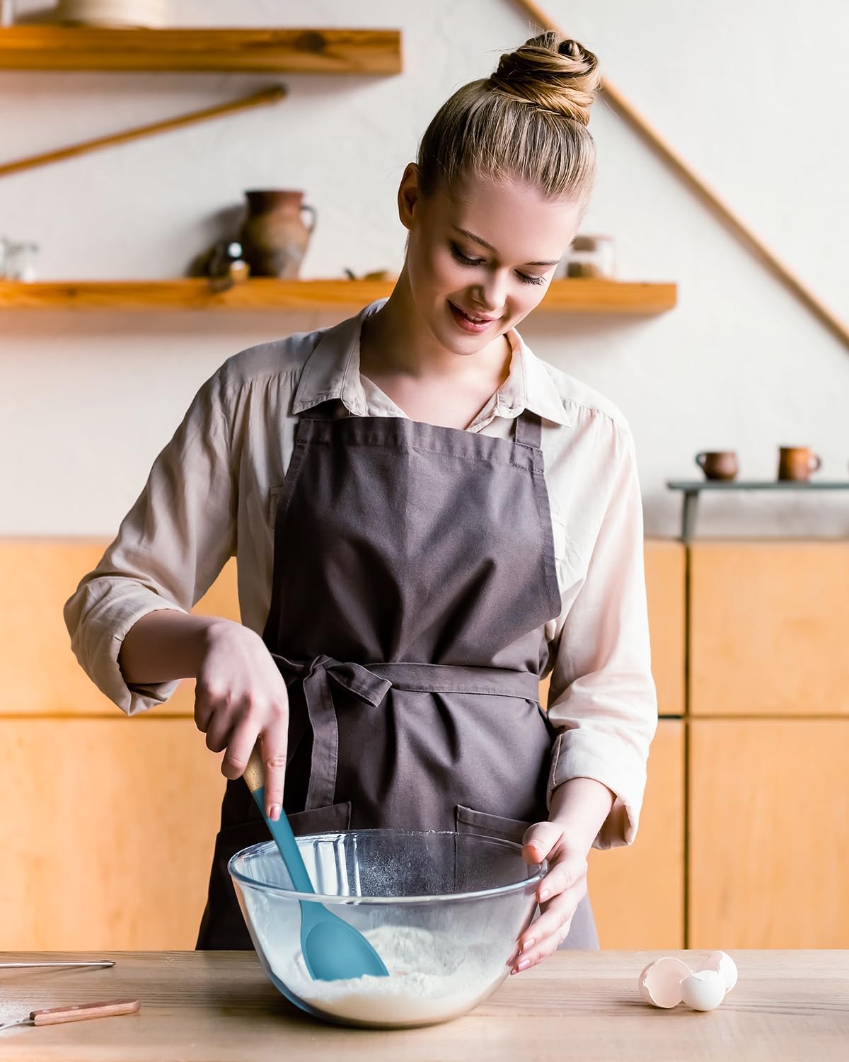 Silicone Cooking Spoons, Great for Scooping Sides and Serving Hearty Stews, BPA-Free Matte