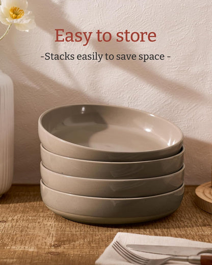 famiware Milkyway 33 oz Bowl Set, Pasta Bowls Set of 6, Salad Bowls Perfect for Your Friend for