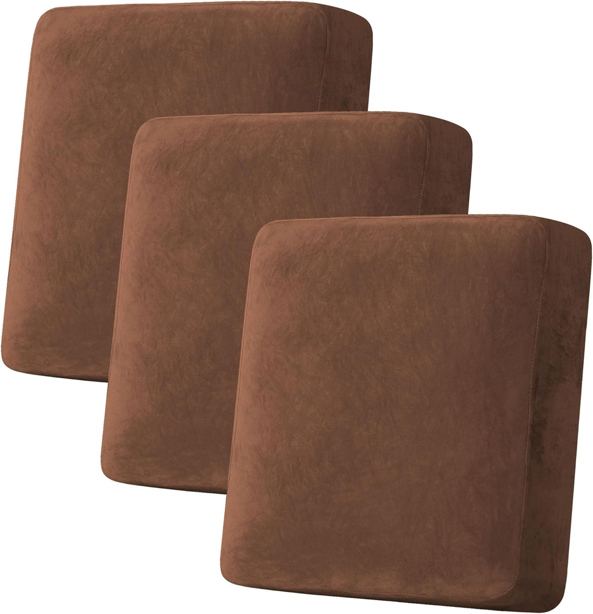 H.VERSAILTEX Velvet Stretch Couch Cushion Cover Plush Cushion Slipcover for Sofa Cushion Furniture