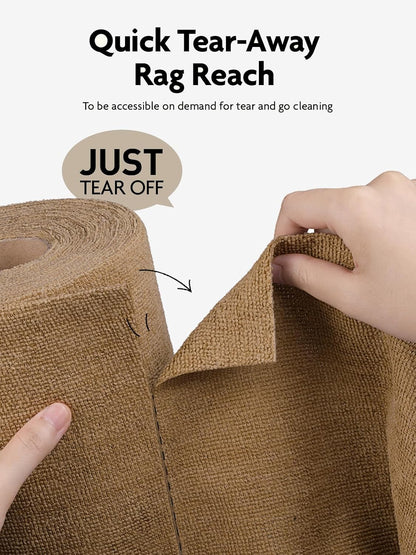 Fantasticlean Microfiber Cleaning Cloth Roll -40 Pack, Tear Away Microfiber Towels, 12" x 12"