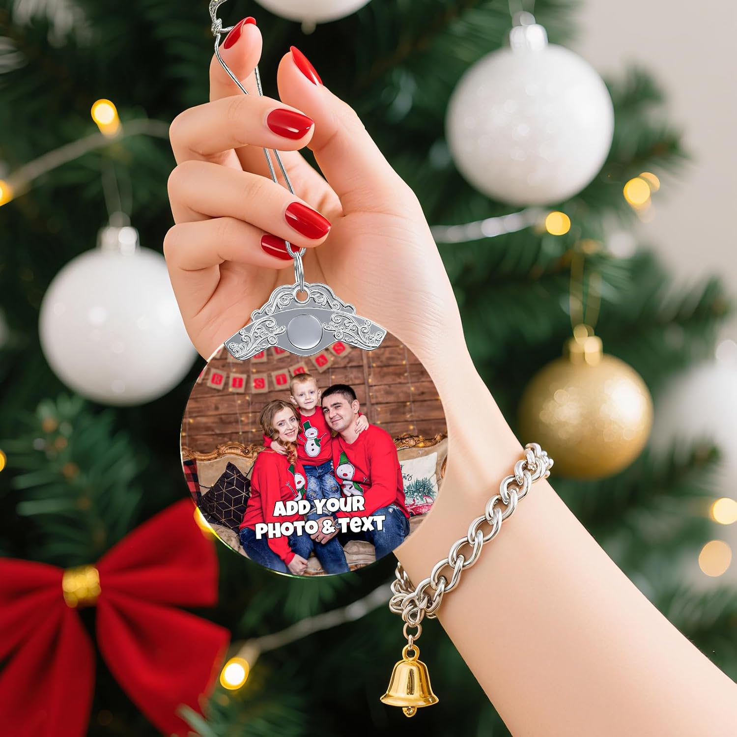 Personalized Christmas Ornament with Photo - Custom Picture Ornaments for Christmas 2025