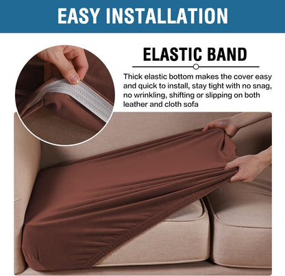 H.VERSAILTEX Velvet Stretch Couch Cushion Cover Plush Cushion Slipcover for Chair Cushion Furniture