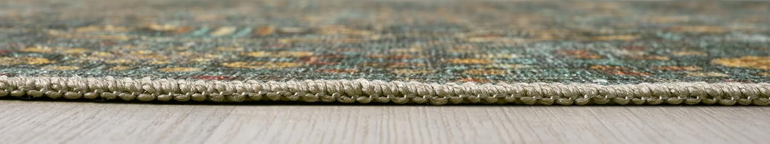 Keen Home Design 9x12 Rug - Machine Washable Area Rug with Non-Slip Backing, Ideal for Living Room