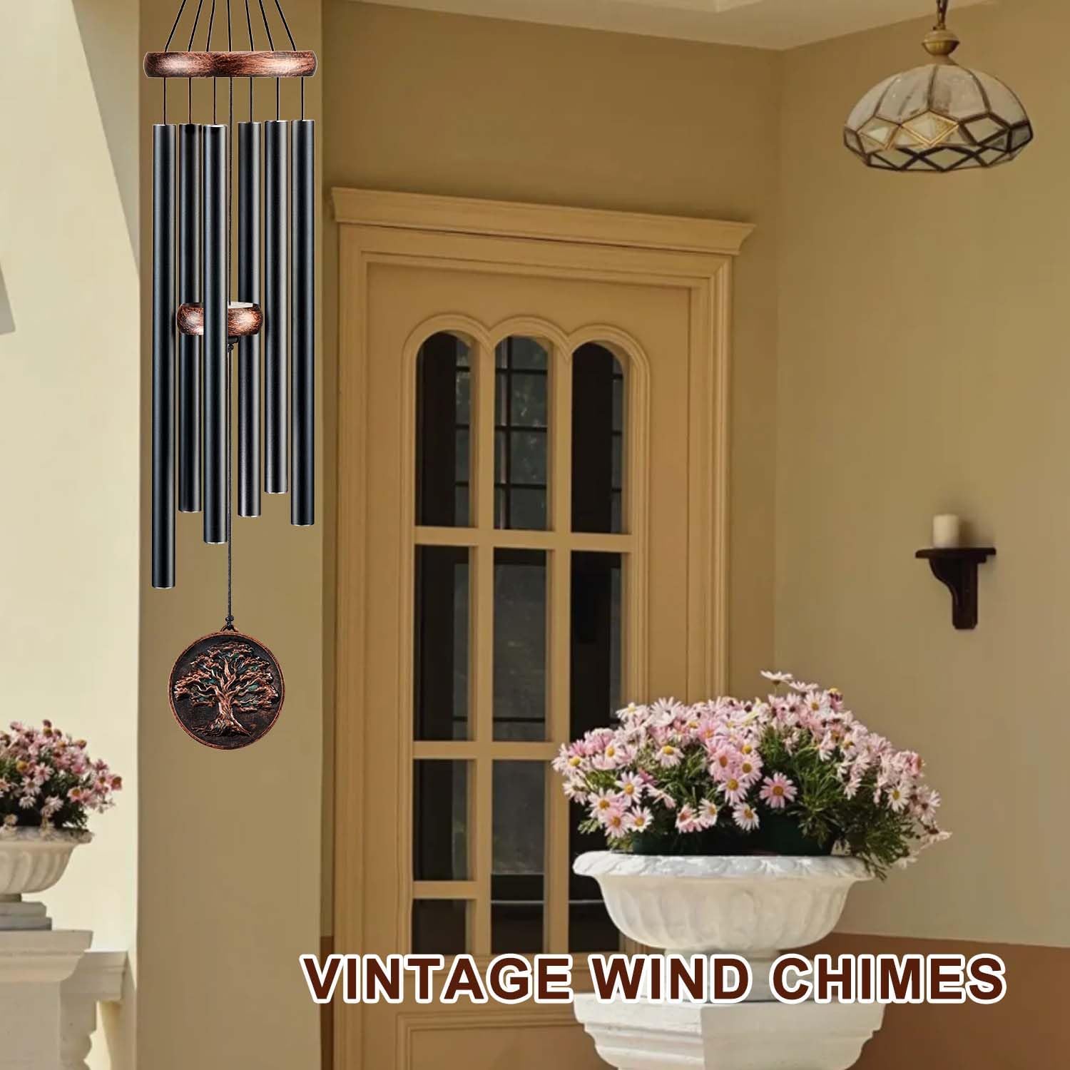 Wind Chimes for Outside, Tree of Life Deep Tone Vintage Wind Chime Outdoor Clearance