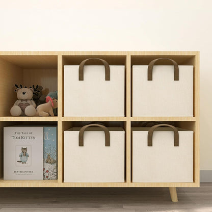 Closet Storage Bins, Fabric Closet Organizers and Storage Basket for Shelves, Collapsible Shelf