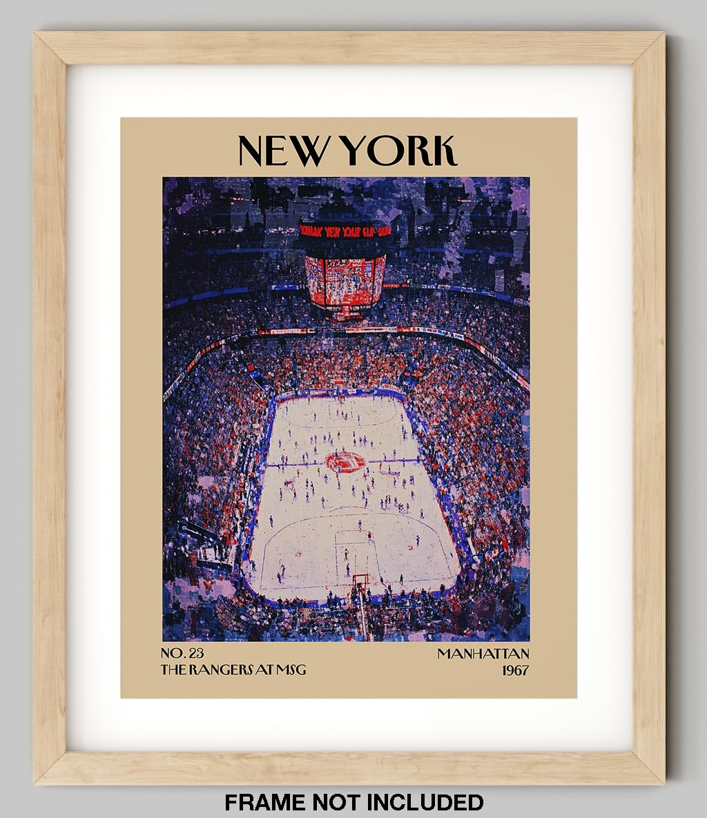 Retro Vintage New York Wall Art Print - 11x14 Unframed Poster - New York City Souvenirs, Cute