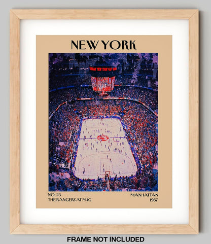 Retro Vintage New York Wall Art Print - 11x14 Unframed Poster - New York City Souvenirs, Cute