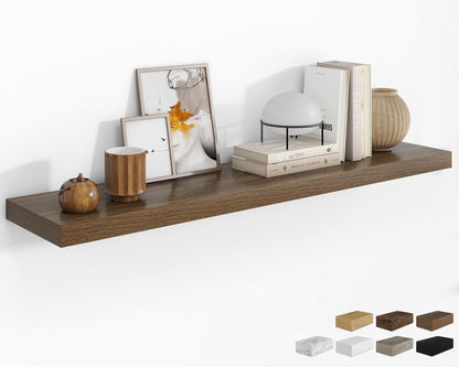 RICHFOCUS 55Inch Floating Shelves for Wall 1 Pack Shelves for Bedroom|Kitchen|Bathroom Wall Mounted