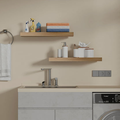 IAE Floating Wall Shelves 16 inch,Bathroom Shelves Wall Mounted,Invisible Shelves Floating Kitchen