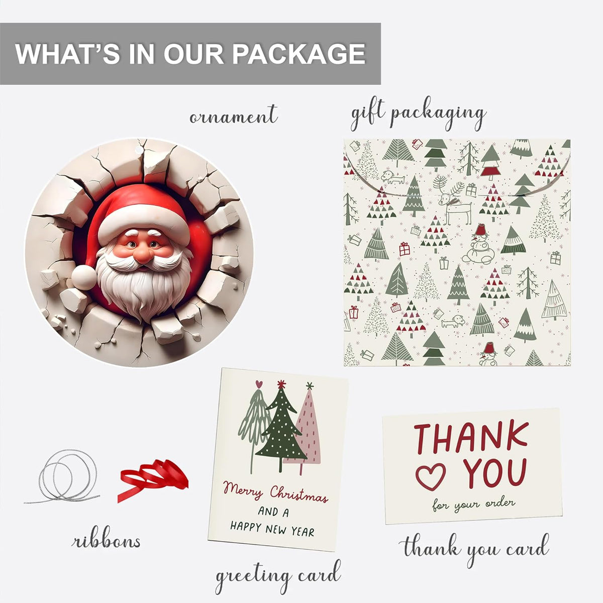 Jabihome Christmas Ornaments 2025, Exchange for Women, Men, Collectible Dated Year Ornaments for