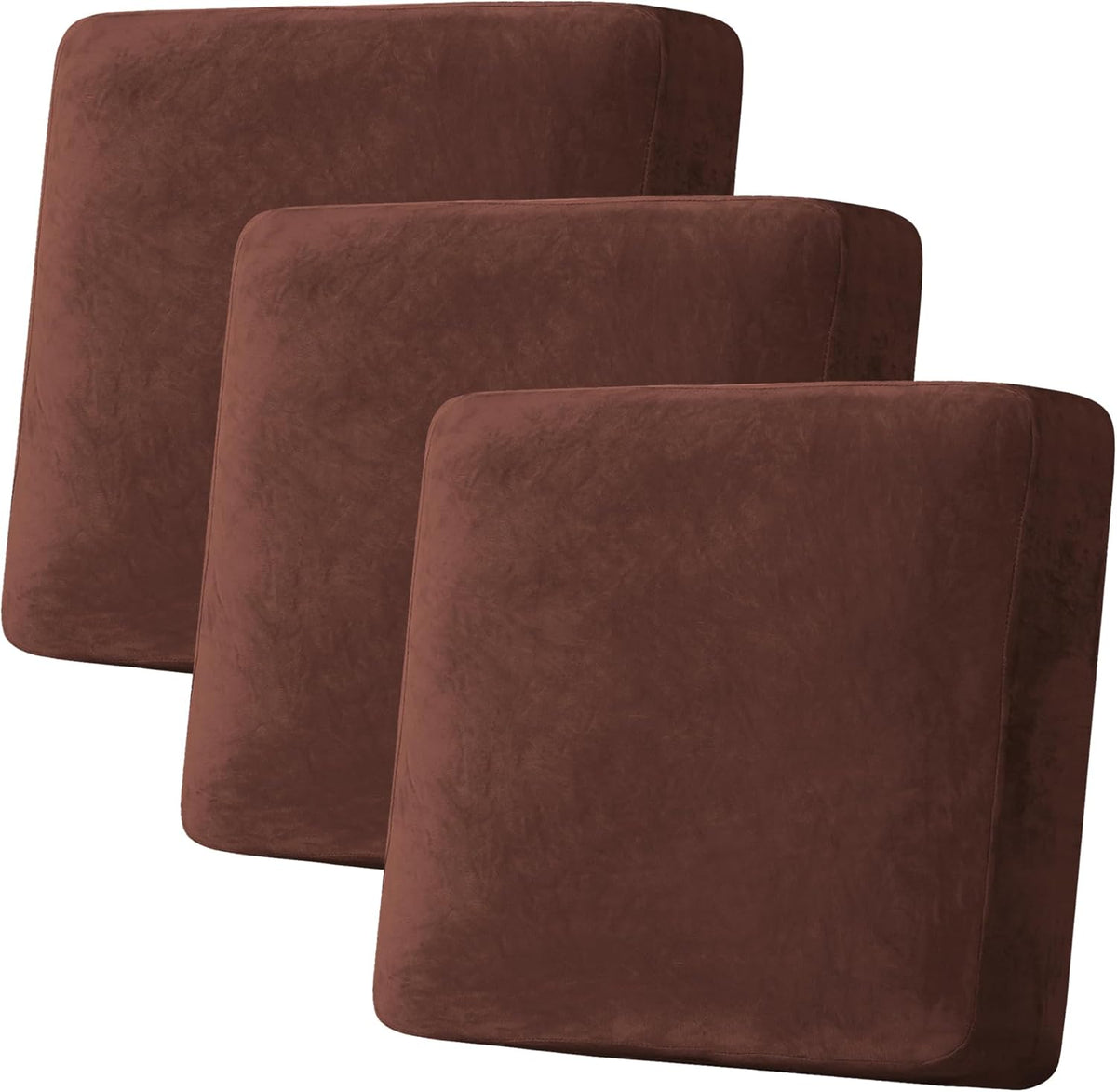 H.VERSAILTEX Velvet Stretch Couch Cushion Cover Plush Cushion Slipcover for Chair Loveseat Sofa