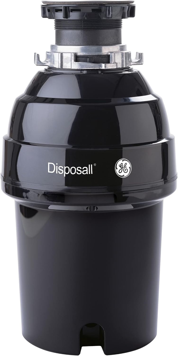 GE Disposall Continuous Feed 1 Horsepower Motor Garbage Disposer, Good for Grinding: Cooked Meat