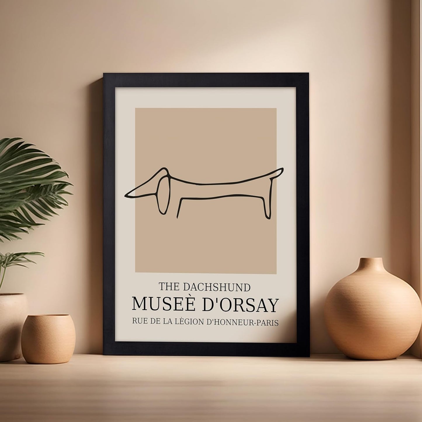 Poster Master Vintage Poster - Retro Minimalist Print - Gift for Artist, Housewarming - Dachshund