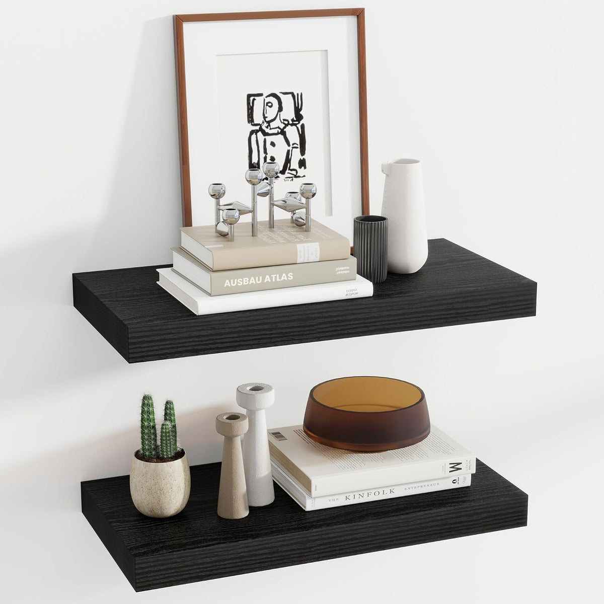 12 Inch Deep Floating Shelves, 24 Inch Long Floating Shelves for Wall, Floating Shelf with