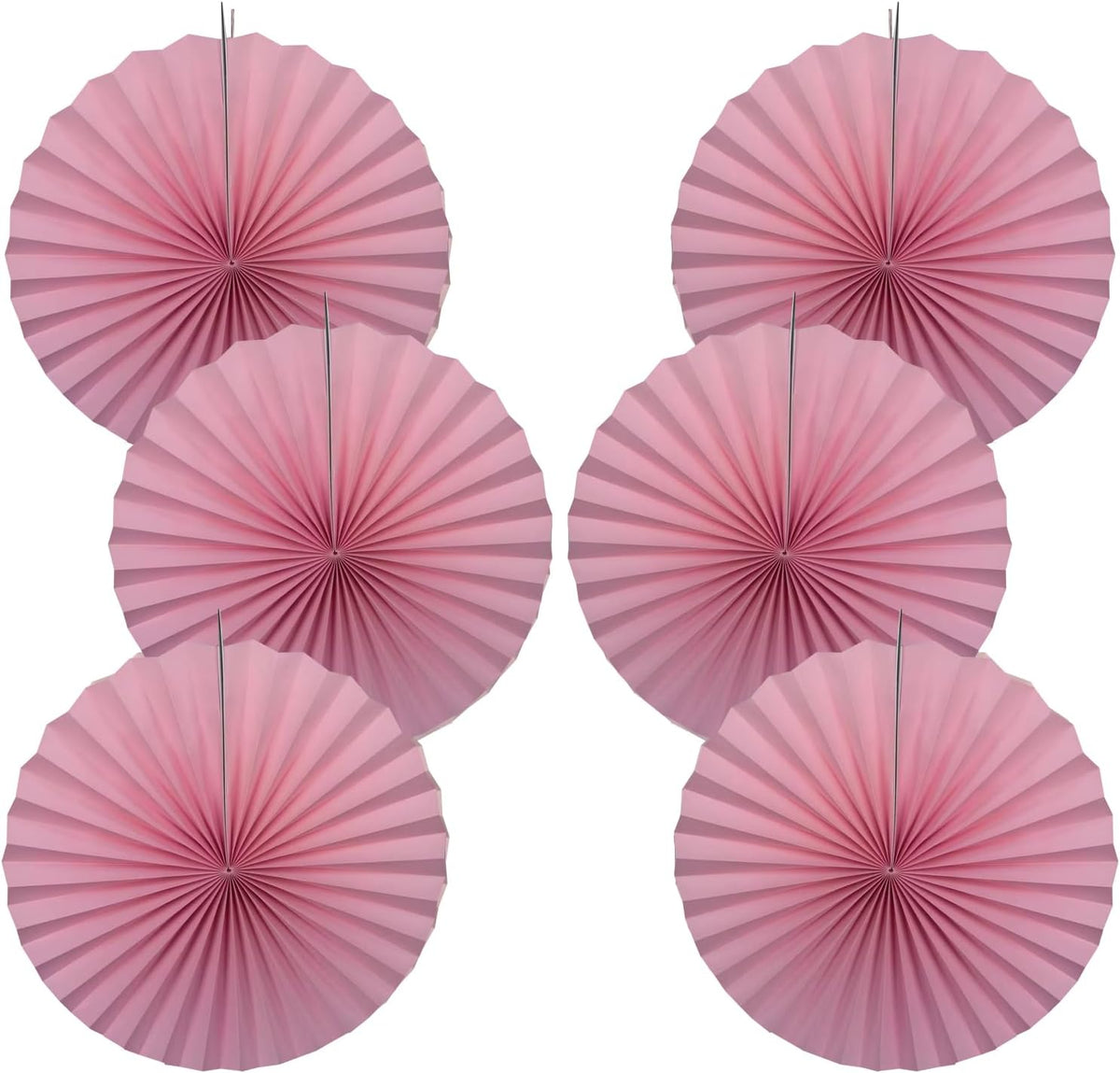 Pink Party Decorations,Pink Paper Decorations for Party,Baby Shower Decorations Party Paper Fans