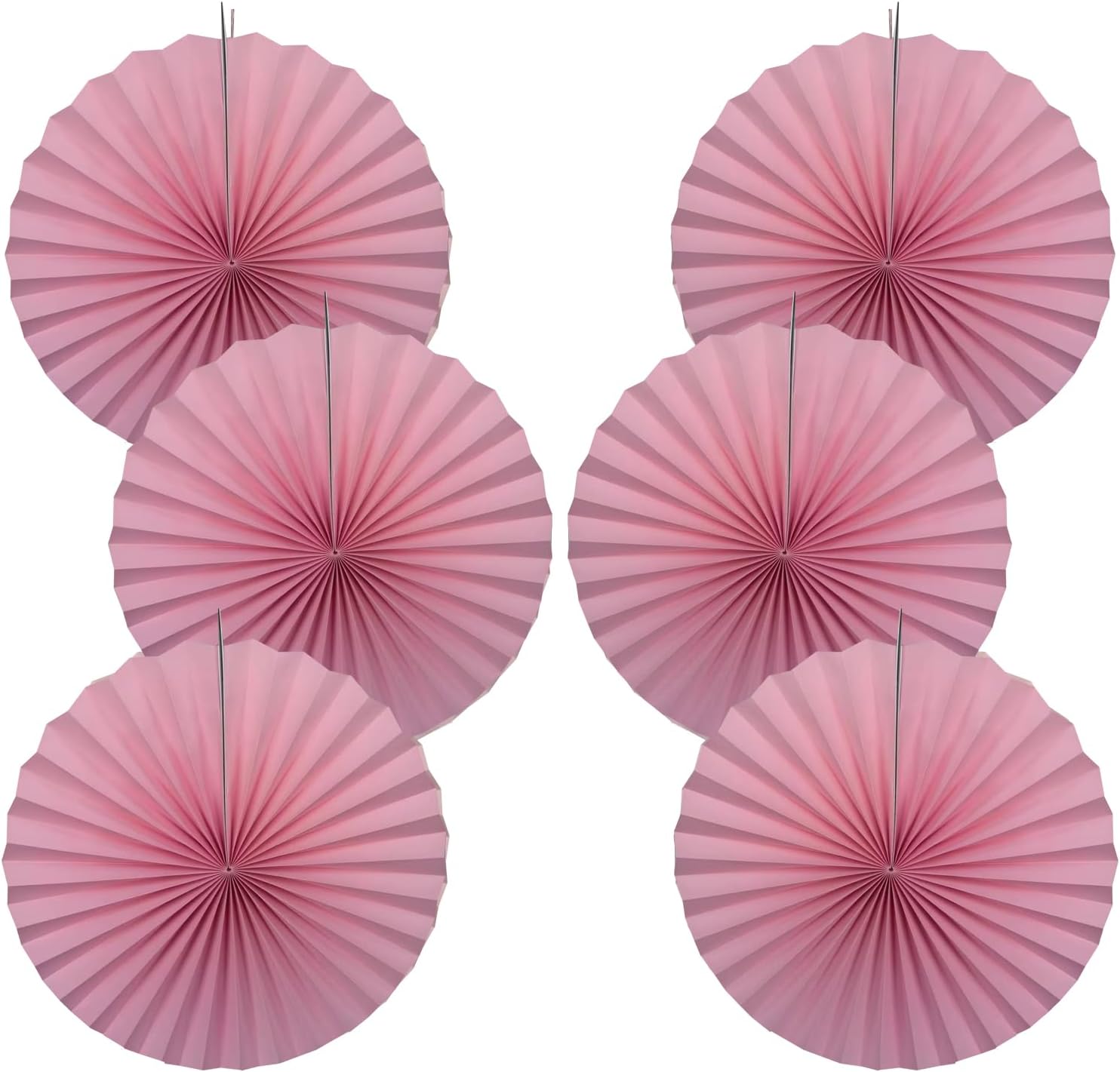 Pink Party Decorations,Pink Paper Decorations for Party,Baby Shower Decorations Party Paper Fans
