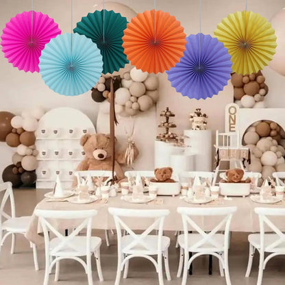 Red Graduation Party Decor,Girls Party Decorations ,Party Supplies Party Fans 16in, Anniversary