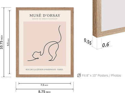 Poster Master Vintage Poster - Retro One Line Cat Drawing Print - Cat Art - Minimal Gift for Men