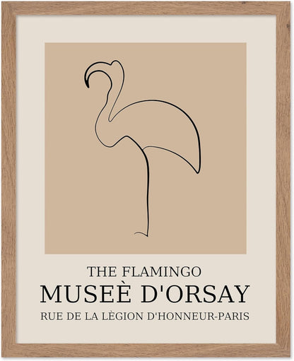 Poster Master Vintage Poster - Retro Minimalist Print - Gift for Artist, Housewarming - Flamingo