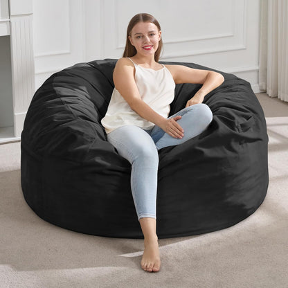 Hobestluk 4FT Bean Bag Chair Giant Bean Bag Chairs for Adults Large Bean Chairs with Removable