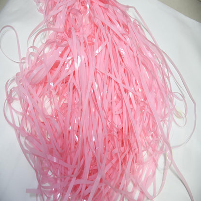 BRAVESHINE Pastel Pink Foil Fringe Curtains Tinsel Backdrop - 2 Pack Photo Booths Party Streamers