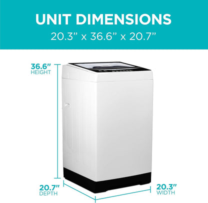 BLACK+DECKER Small Portable Washer, Washing Machine for Household Use, Portable Washer 1.7 cu.Ft