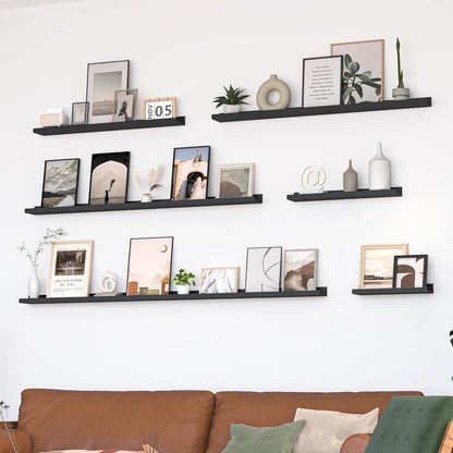 Heimlove Picture Ledge Shelf, Floating Shelves Set of 2, 56 Inches Picture Shelf for Wall with