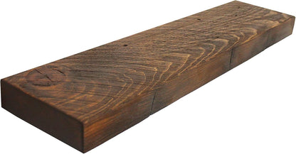joelsantiques Floating Shelf, Wood Wall Shelf, Natural Wooden Home Decor for Bathroom Kitchen