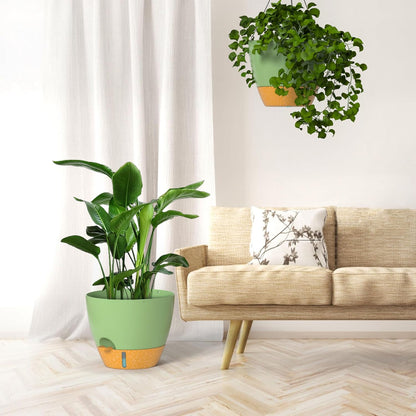 ZMTECH 12 Inch Hanging Planters for Indoor Outdoor Plants, 2 Pack Self Watering Hanging Plant Pots