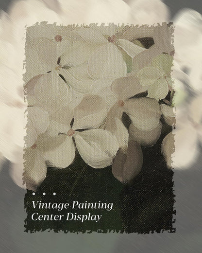 HUARCEY Gold Framed Vintage Wall Art for Living Room, Flowers Painting Canvas Prints Shelf Decor
