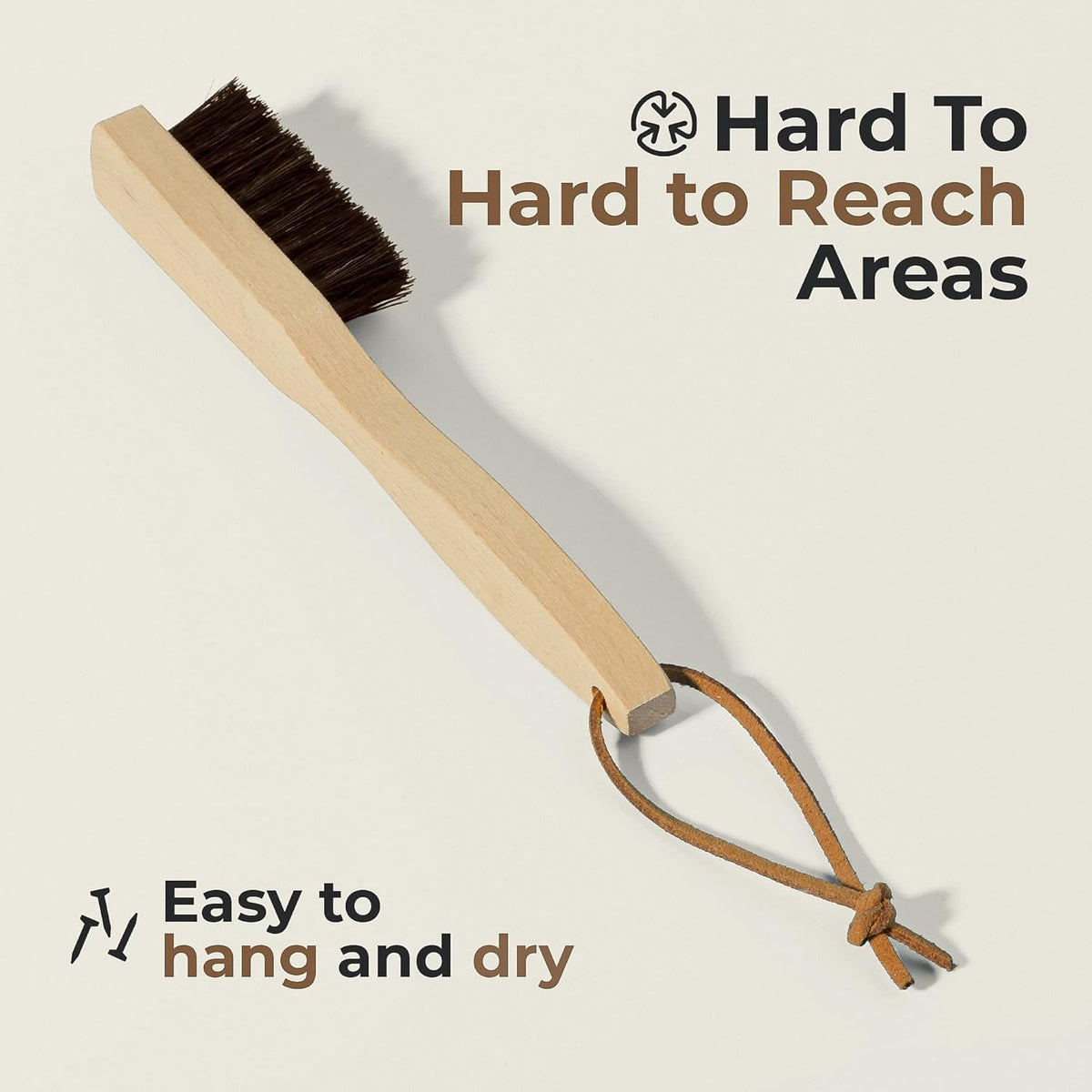 Premium Stain Removal Brush - Small Wood Stain Remover for Scrubbing Stains from Furniture, Fabric