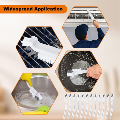 Rtteri 48 Pcs Kitchen Scrub Brush Bulk Plastic Sink Bathroom Cleaning Edge Corner Brush for